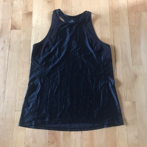 Athleta Tops - Athleta Black High Neck Racerback Tank
